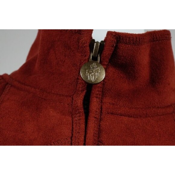 Outback Trading Company Faux Suede Fleece Lined Front Zip Vest Women’s Size S - Picture 3 of 9